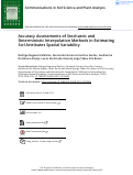 Cover page: Accuracy Assessments of Stochastic and Deterministic Interpolation Methods in Estimating Soil Attributes Spatial Variability