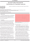 Cover page: Focused Cardiac Ultrasound for the Detection of a Ventricular Aneurysm