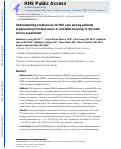 Cover page: Brief Report: Understanding Preferences for HIV Care Among Patients Experiencing Homelessness or Unstable Housing: A Discrete Choice Experiment.