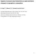 Cover page: Impacts of aerosol-cloud interactions on past and future changes in tropospheric composition