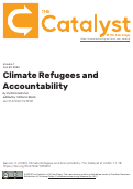 Cover page of Climate Refugees and Accountability