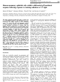 Cover page: Human mammary epithelial cells exhibit a differential p53-mediated response following exposure to ionizing radiation or UV light