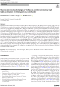 Cover page: Macroscale structural changes of thylakoid architecture during high light acclimation in Chlamydomonas reinhardtii