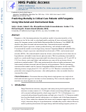 Cover page: Predicting Mortality in Critical Care Patients with Fungemia Using Structured and Unstructured Data*