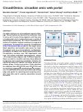 Cover page: CircadiOmics: circadian omic web portal