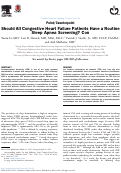 Cover page: Should All Congestive Heart Failure Patients Have a Routine Sleep Apnea Screening? Con