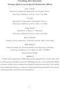 Cover page: Visualizing flat spacetime: Viewing optical versus special relativistic effects