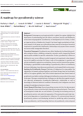 Cover page: A roadmap for pyrodiversity science