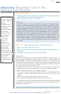 Cover page: Advancing Neurologic Care in the Intensive Care Nursery