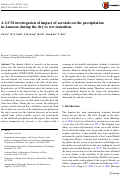 Cover page: A GCM investigation of impact of aerosols on the precipitation in Amazon during the dry to wet transition