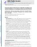 Cover page: Prognostic Impact of the Presence of Barretts Esophagus and Intestinal Metaplasia on Esophageal Adenocarcinoma Survival.