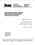 Cover page: The Demand for Housing, Household Headship Rates, and Household Formation in France