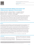 Cover page: Neural mechanisms linking social status and inflammatory responses to social stress