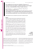 Cover page: Are neighbourhood restaurants related to frequency of restaurant meals and dietary quality? Prevalence and changes over time in the Multi-Ethnic Study of Atherosclerosis