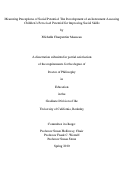 Cover page: Measuring Perceptions of Social Potential: The Development of an Instrument Assessing Children's Perceived Potential for Improving Social Skills