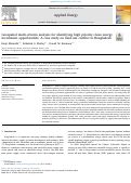 Cover page: Geospatial multi-criteria analysis for identifying high priority clean energy investment opportunities: A case study on land-use conflict in Bangladesh