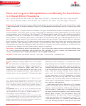 Cover page: Short‐ and Long‐term Rehospitalization and Mortality for Heart Failure in 4 Racial/Ethnic Populations