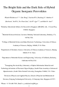 Cover page: The Bright Side and Dark Side of Hybrid Organic–Inorganic Perovskites