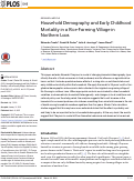 Cover page: Household Demography and Early Childhood Mortality in a Rice-Farming Village in Northern Laos