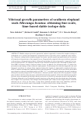 Cover page: Vibrissal growth parameters of southern elephant seals Mirounga leonina: obtaining fine-scale, time‑based stable isotope data