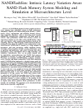 Cover page: NANDFlashSim