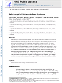 Cover page: Self‐concept in children with Down syndrome