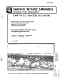 Cover page: Hydrogeologic Model of the Ahuachapan Geothermal Field, El Salvador