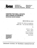 Cover page: Assessing the Impacts of Residential Growth Caps-- The San Diego Experience