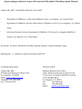 Cover page: Capnocytophaga canimorsus Sepsis With Associated Thrombotic Thrombocytopenic Purpura