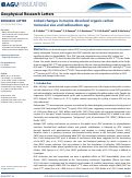 Cover page: Linked changes in marine dissolved organic carbon molecular size and radiocarbon age