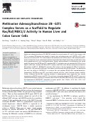 Cover page: Methionine Adenosyltransferase 2B–GIT1 Complex Serves as a Scaffold to Regulate Ras/Raf/MEK1/2 Activity in Human Liver and Colon Cancer Cells