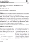 Cover page: Robotic repair of perineal hernias: a video vignette and review of the literature.