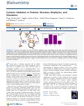 Cover page: Cysteine Oxidation in Proteins: Structure, Biophysics, and Simulation