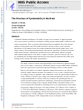 Cover page: The Structure of Systematicity in the Brain