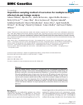 Cover page: Importance sampling method of correction for multiple testing in affected sib-pair linkage analysis