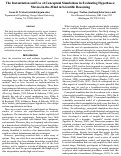 Cover page: The Instantiation and Use of Conceptual Simulations in Evaluating Hypotheses: Movies-in-the-Mind in Scientific Reasoning