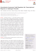 Cover page: Acinetobacter baumannii OxyR regulates the transcriptional response to hydrogen peroxide