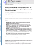 Cover page: Physical activity modifies the influence of apolipoprotein E ε4 allele and type 2 diabetes on dementia and cognitive impairment among older Mexican Americans