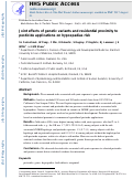 Cover page: Joint effects of genetic variants and residential proximity to pesticide applications on hypospadias risk