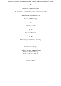 Cover page: Framing the Void: Trauma, Historical Erasure and the Excesses of Horror