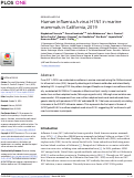 Cover page: Human influenza A virus H1N1 in marine mammals in California, 2019.