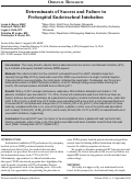 Cover page: Determinants of Success and Failure in Prehospital Endotracheal Intubationa