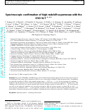 Cover page: Spectroscopic confirmation of high-redshift supernovae with the ESO VLT ***