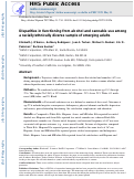 Cover page: Disparities in functioning from alcohol and cannabis use among a racially/ethnically diverse sample of emerging adults.