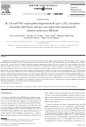 Cover page: IL-1 beta and TNF-alpha upregulate angiotensin II type 1 (AT(1)) receptors on cardiac fibroblasts and are associated with increased AT(1) density in the post-MI heart