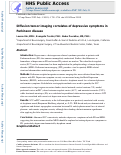 Cover page: Diffusion tensor imaging correlates of depressive symptoms in Parkinson disease