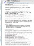 Cover page: Segmental allergen challenge increases levels of airway follistatin-like 1 in patients with asthma