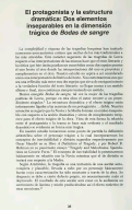 Cover page: El protagonista y la estructura dramática: Dos elementos inseparables en la dimensión trágica de <em>Bodas de sangre</em>