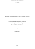 Cover page: Holographic Renormalization Group and Stress Tensor Operators