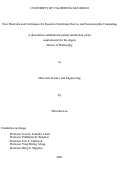 Cover page: New Materials and Techniques for Resistive Switching Devices and Neuromorphic Computing